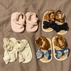 Baby girl sandals bundle